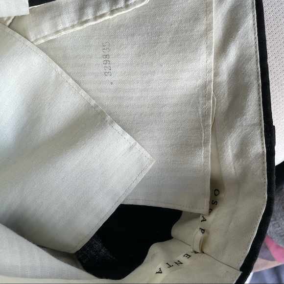 Oscar De Le Renta Men Luxury Black 100% Wool Dress Pants Trousers Slacks - Picture 16 of 17